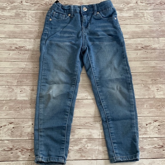 AG Adriano Goldschmied Medium Wash Toddler Girls Adjustable Waist Skinny Jeans - Picture 2 of 7